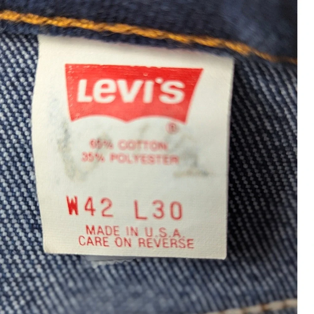 Vintage Levis 517 Bootcut Jeans Mens 42x30 Indigo Blue Made in USA 90s 517-2017